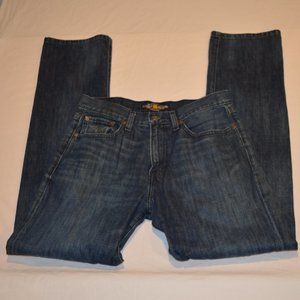 Men's Lucky Brand Dark Wash 31 x 34 Classic Straight Jeans